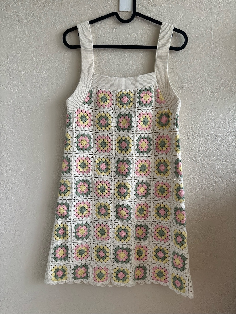 Sézane Anatolie Organic Cotton Crochet Short Dress XS - Picture 2 of 8